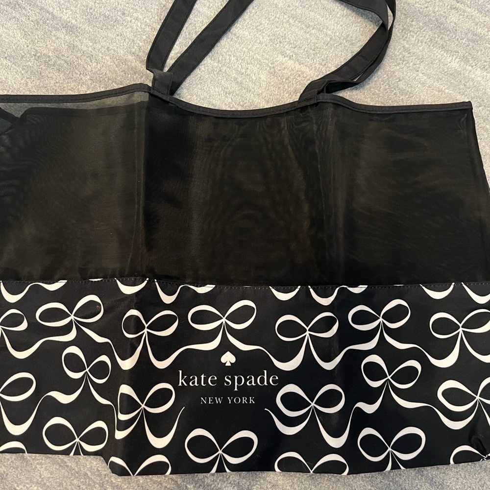 Kate spade black nylon/mesh tote bag